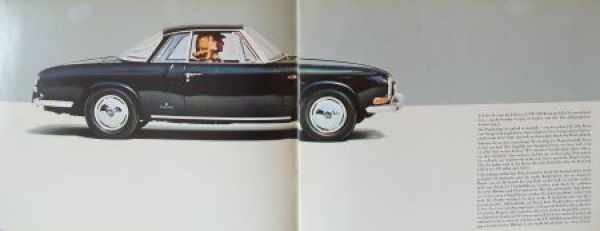 Volkswagen Karmann-Ghia Modelprogram 1964 Carbrochure (7544)